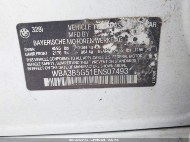 WBA3B5G51ENS07493 BMW 328i Xdrive