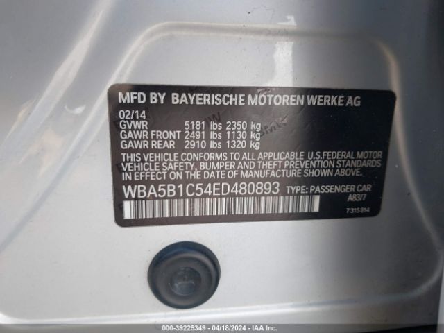 WBA5B1C54ED480893 BMW 535i