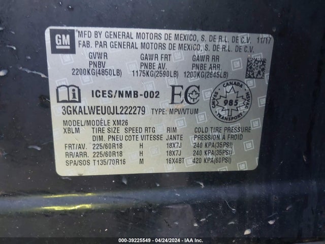 GMC Terrain Slt Diesel 2018 3GKALWEU0JL222279 Image 9