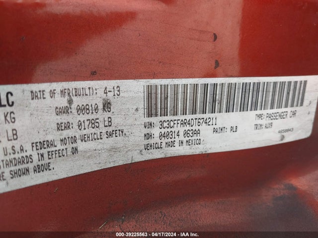 2013 FIAT 500 3C3CFFAR4DT674211 Photo 8