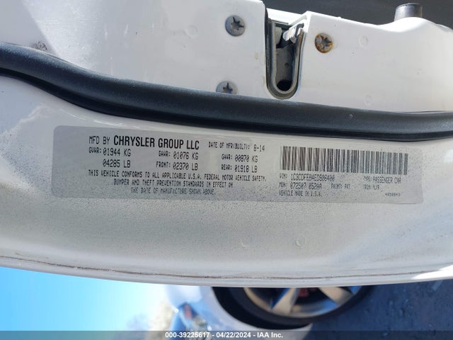 Dodge DART GT 2014 1C3CDFEB4ED906400 Image 9