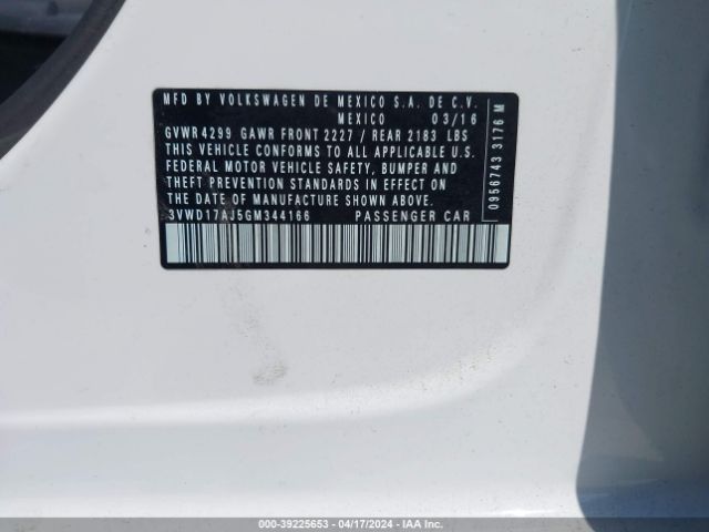 3VWD17AJ5GM344166 Volkswagen Jetta 1.8t Sport