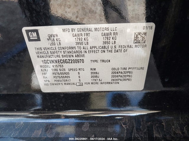 Chevrolet Silverado 1500 Wt 2016 1GCVKNEC6GZ200970 Image 9