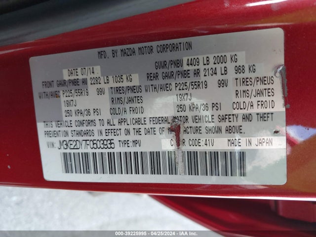 Mazda Cx-5 Grand Touring 2015 JM3KE2DY7F0503935 Image 9