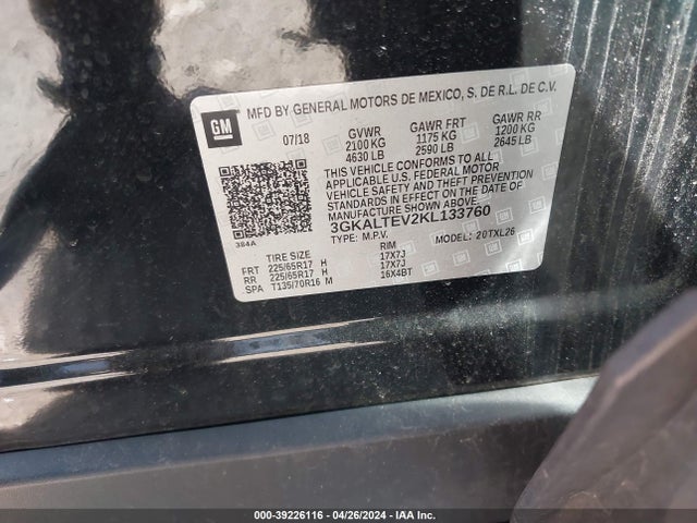 GMC Terrain Sle 2019 3GKALTEV2KL133760 Image 9