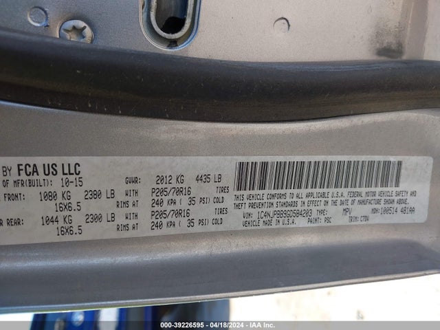 Jeep Patriot Sport 2016 1C4NJPBB9GD584203 Image 9