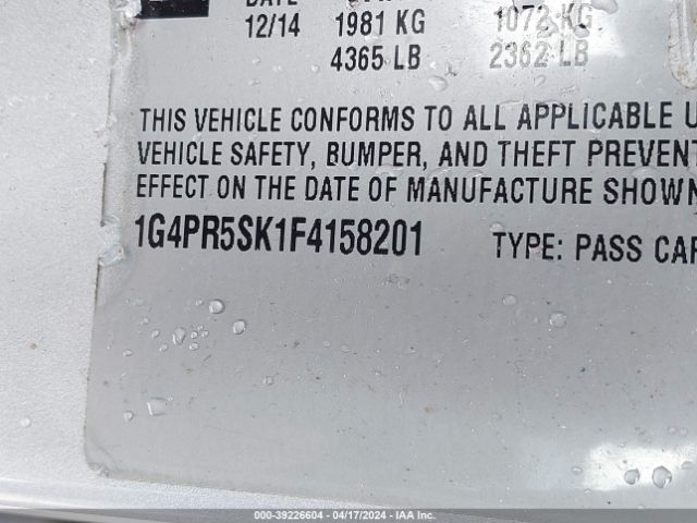 1G4PR5SK1F4158201 Buick Verano Convenience Group