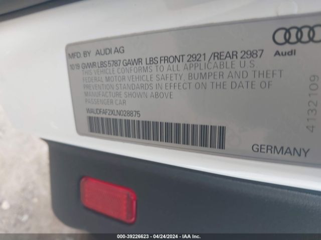 WAUDFAF2XLN028875 Audi S6 Premium Plus Tfsi Quattro Tiptronic
