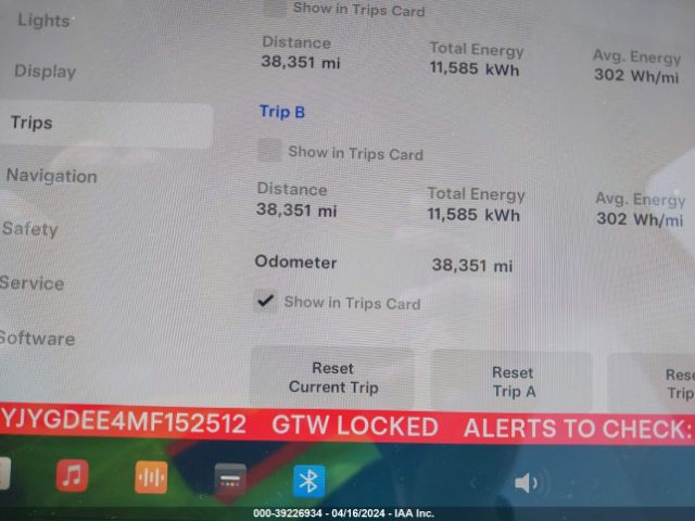 5YJYGDEE4MF152512 Tesla Model Y Long Range Dual Motor All-wheel Drive