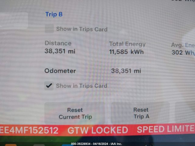5YJYGDEE4MF152512 Tesla Model Y Long Range Dual Motor All-wheel Drive