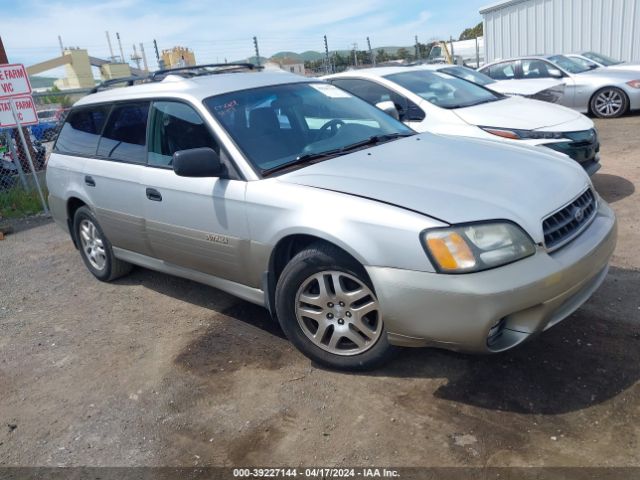 Auction sale of the 2003 Subaru Outback, vin: 4S3BH675X37615821, lot number: 39227144