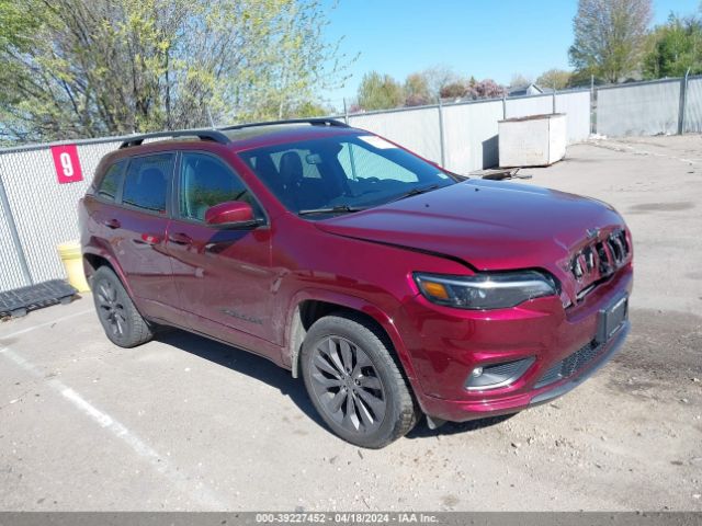 Auction sale of the 2019 Jeep Cherokee High Altitude 4x4, vin: 1C4PJMDX9KD489116, lot number: 39227452