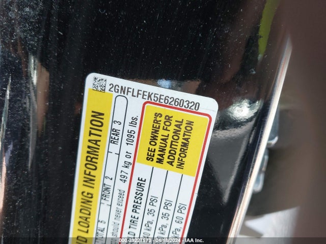 Chevrolet EQUINOX 1LT 2014 2GNFLFEK5E6260320 Image 9