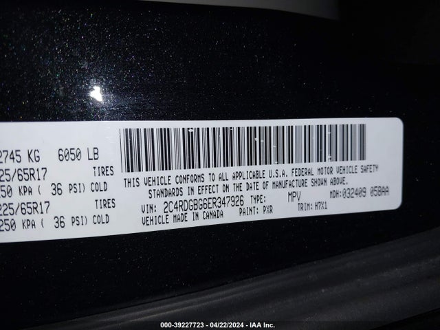 Dodge Grand Caravan American Value Pkg 2014 2C4RDGBG6ER347926 Image 17