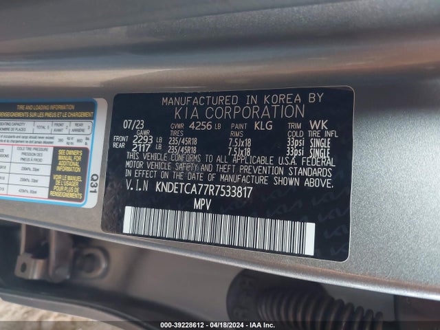 KIA Seltos Sx Turbo 2024 KNDETCA77R7533817 Image 9
