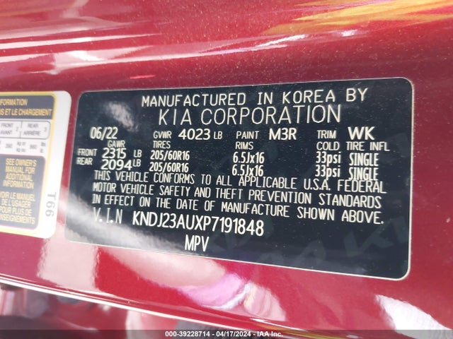 KIA SOUL LX 2023 KNDJ23AUXP7191848 Image 9