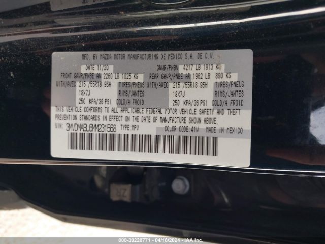 3MVDMABL6MM231568 Mazda Cx-30 Select