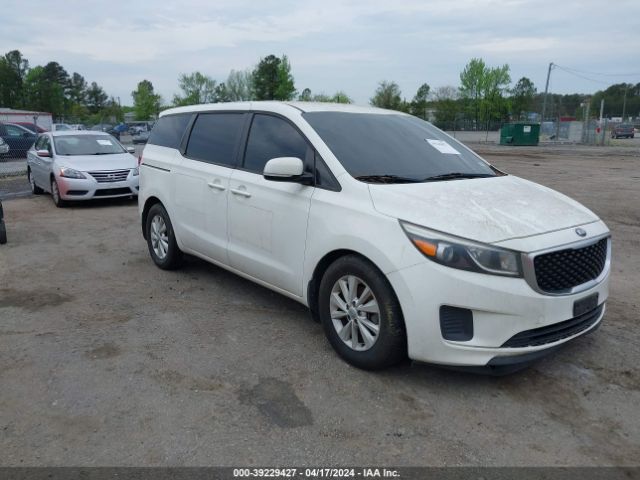 Auction sale of the 2016 Kia Sedona L, vin: KNDMA5C12G6111592, lot number: 39229427