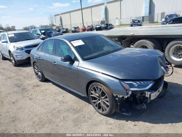 2023 Audi S4 Premium Plus Tfsi Quattro Tiptronic მანქანა იყიდება აუქციონზე, vin: WAUB4AF46PA073923, აუქციონის ნომერი: 39229511