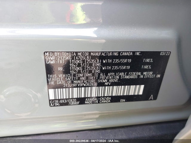Toyota Rav4 Adventure 2023 2T3J1RFV9PW362830 Image 9