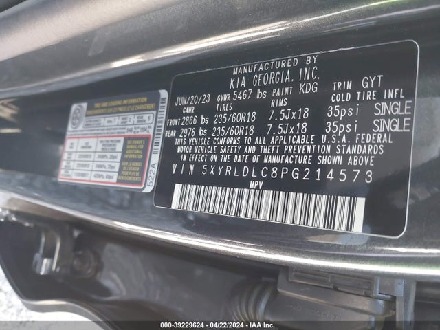 KIA Sorento X-line S 2023 5XYRLDLC8PG214573 Image 9