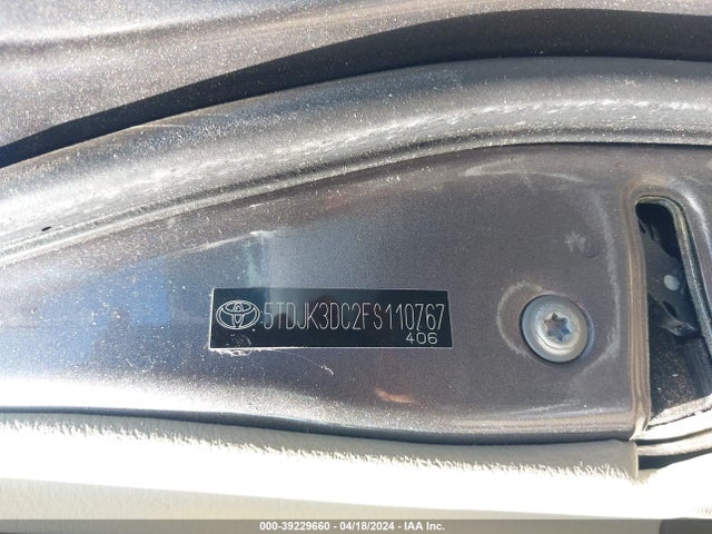 Toyota Sienna Le 7 Passenger 2015 5TDJK3DC2FS110767 Image 9