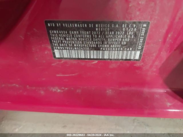 3VWN57BU4LM024770 Volkswagen Jetta 1.4t R-line/1.4t S