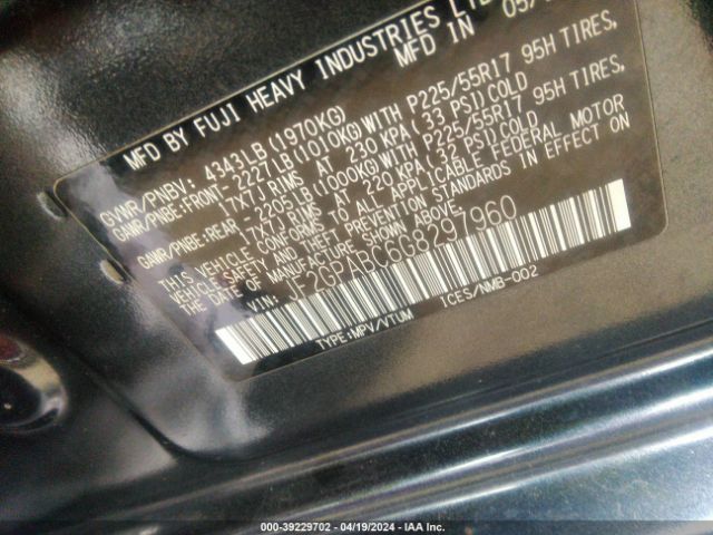 JF2GPABC6G8297960 Subaru Crosstrek 2.0i Premium