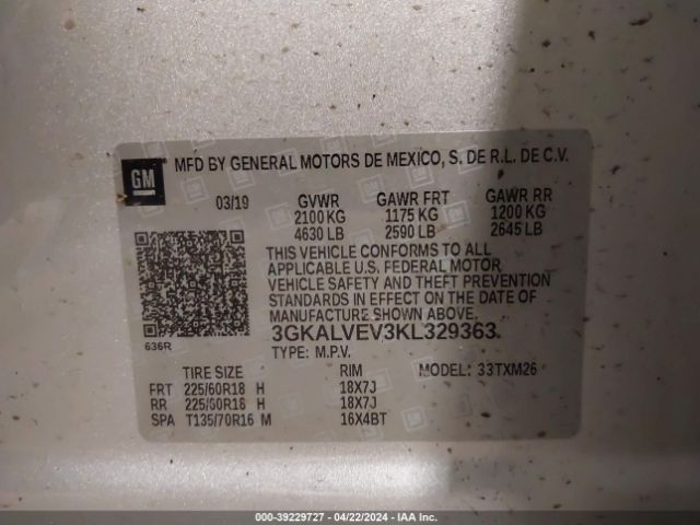 2019 GMC TERRAIN 3GKALVEV3KL329363 Photo 8