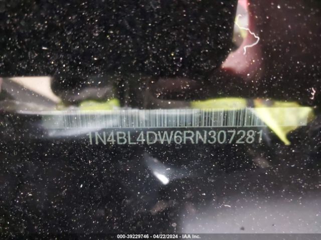 1N4BL4DW6RN307281 Nissan Altima Sv Intelligent Awd