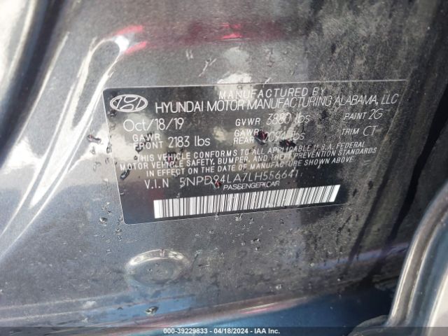 5NPD94LA7LH556641 Hyundai Elantra Eco