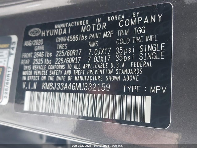Hyundai Tucson Value 2021 KM8J33A46MU332159 Image 9