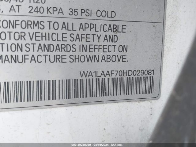 WA1LAAF70HD029081 Audi Q7 3.0t Premium