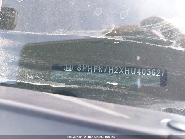 Honda Civic Lx 2017 SHHFK7H2XHU403627 Image 9