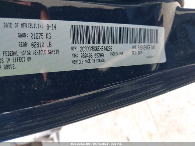 Chrysler 300 300s 2014 2C3CCABG6EH344203 Image 9