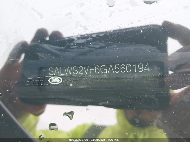 SALWS2VF6GA560194 Land Rover Range Rover Sport 3.0l V6 Supercharged Hse