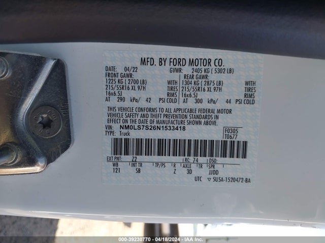 Ford Transit Connect Xl 2022 NM0LS7S26N1533418 Image 9