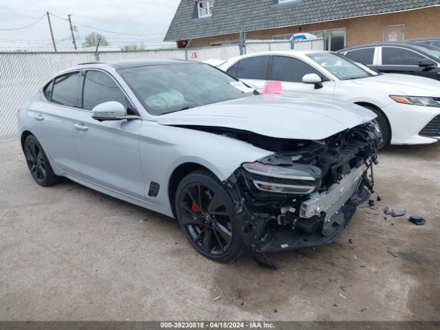 2022 Genesis G70 3.3t Awd მანქანა იყიდება აუქციონზე, vin: KMTG54TE7NU093809, აუქციონის ნომერი: 39230818