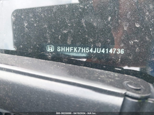 Honda CIVIC EX 2018 SHHFK7H54JU414736 Image 9