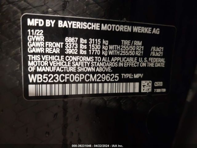 WB523CF06PCM29625 BMW Ix Xdrive50