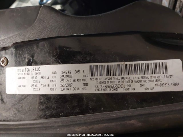 Dodge Grand Caravan Gt 2019 2C4RDGEG6KR563931 Image 9