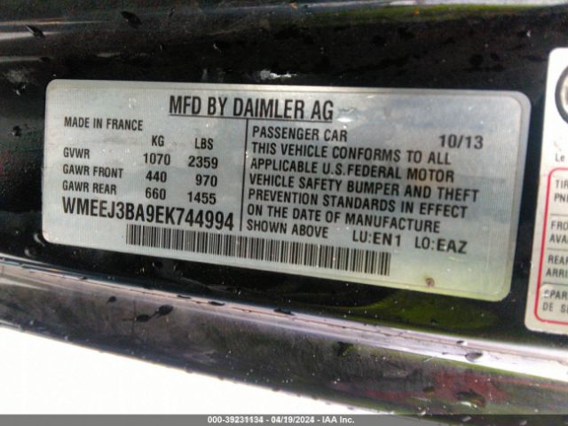 WMEEJ3BA9EK744994 Smart Fortwo Passion/pure