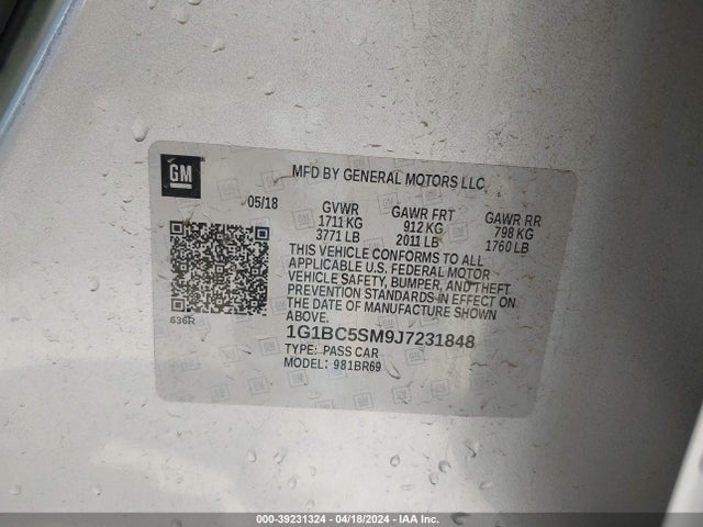 Chevrolet Cruze Ls Auto 2018 1G1BC5SM9J7231848 Image 9