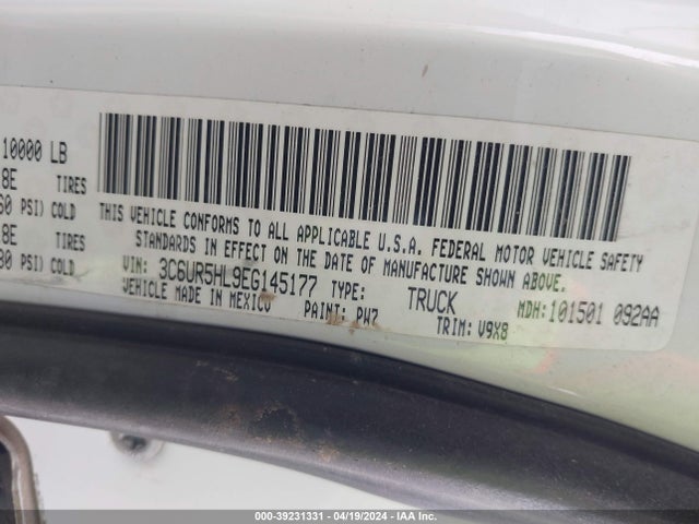 RAM 2500 Tradesman 2014 3C6UR5HL9EG145177 Image 9