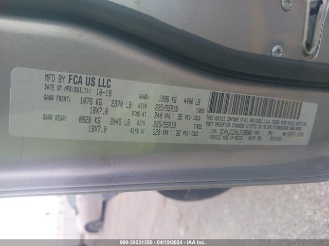 3C4NJCCB4LT128900 Jeep Compass Limited Fwd
