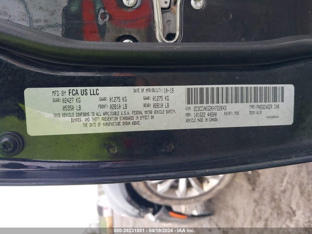 2C3CCAKG2KH722643 Chrysler 300 Limited Awd