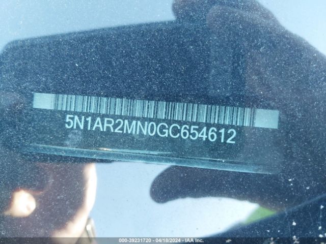 5N1AR2MN0GC654612 Nissan Pathfinder Platinum/s/sl/sv
