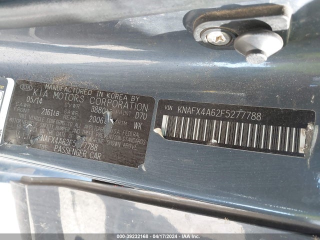 KIA FORTE LX 2015 KNAFX4A62F5277788 Image 9