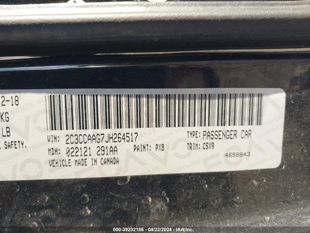 2C3CCAAG7JH264517 Chrysler 300 Touring