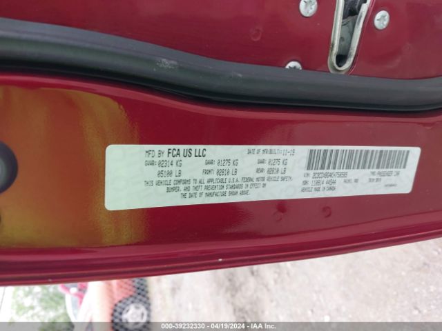 2C3CDXBG4KH758589 Dodge Charger Sxt Rwd